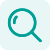 Green magnifying glass icon