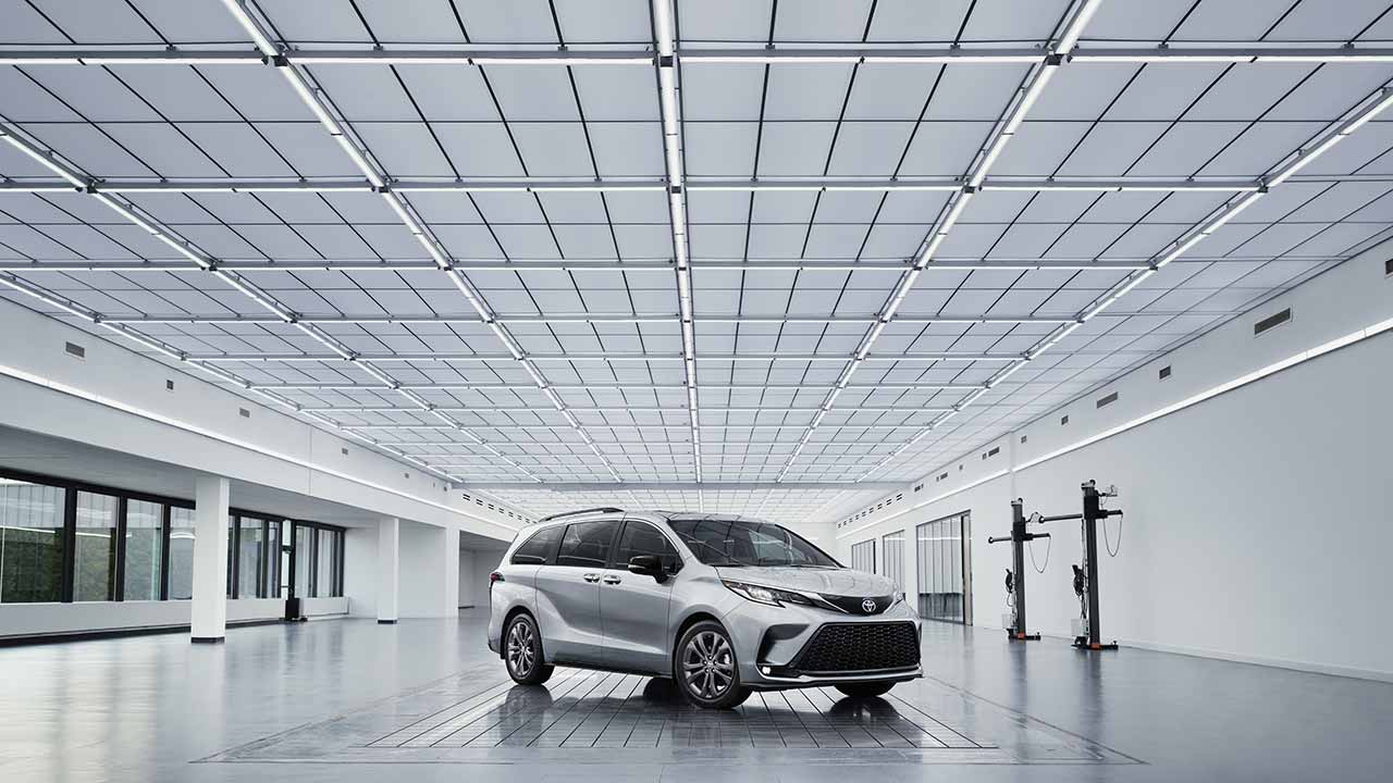 2023 Toyota Sienna in a white room