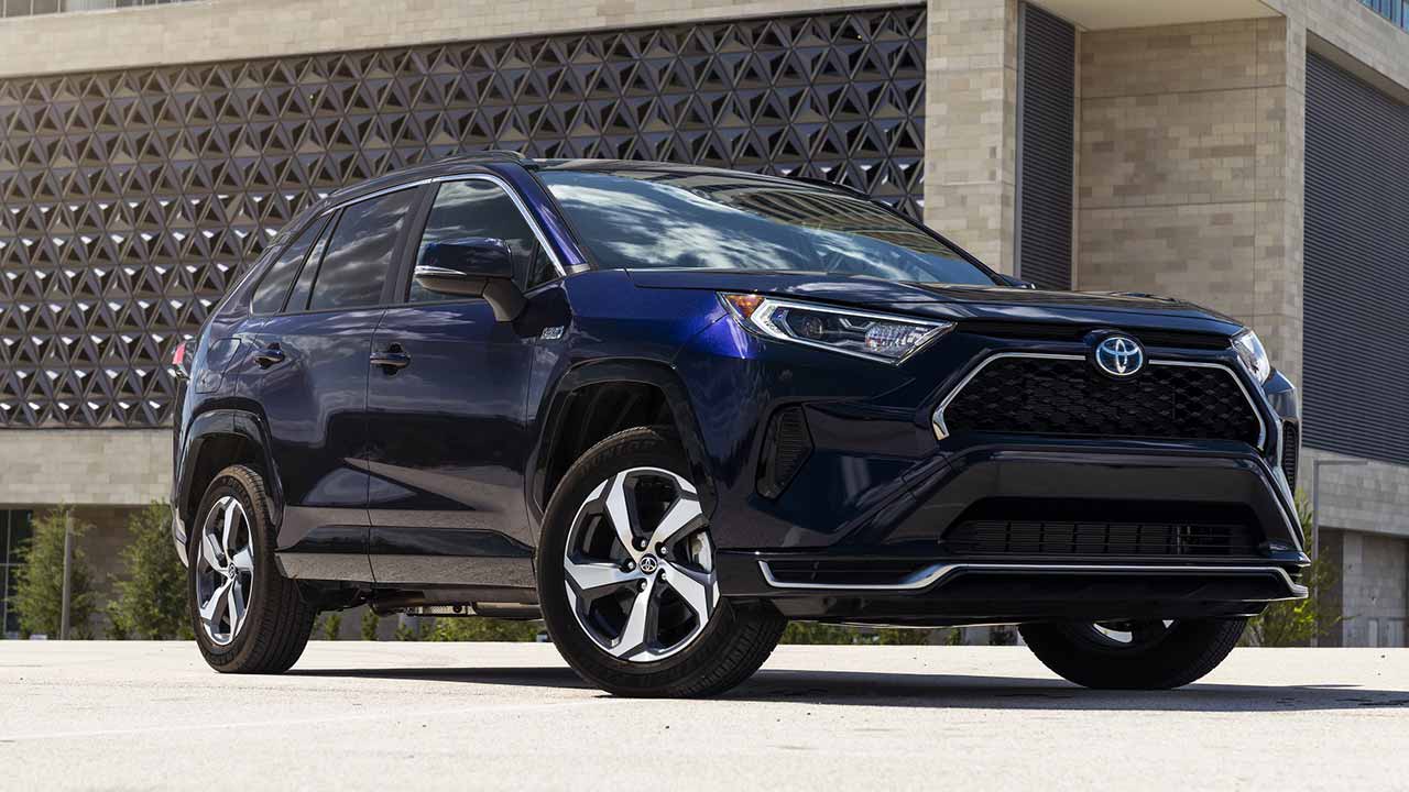 2023 Toyota RAV4 in front of a building