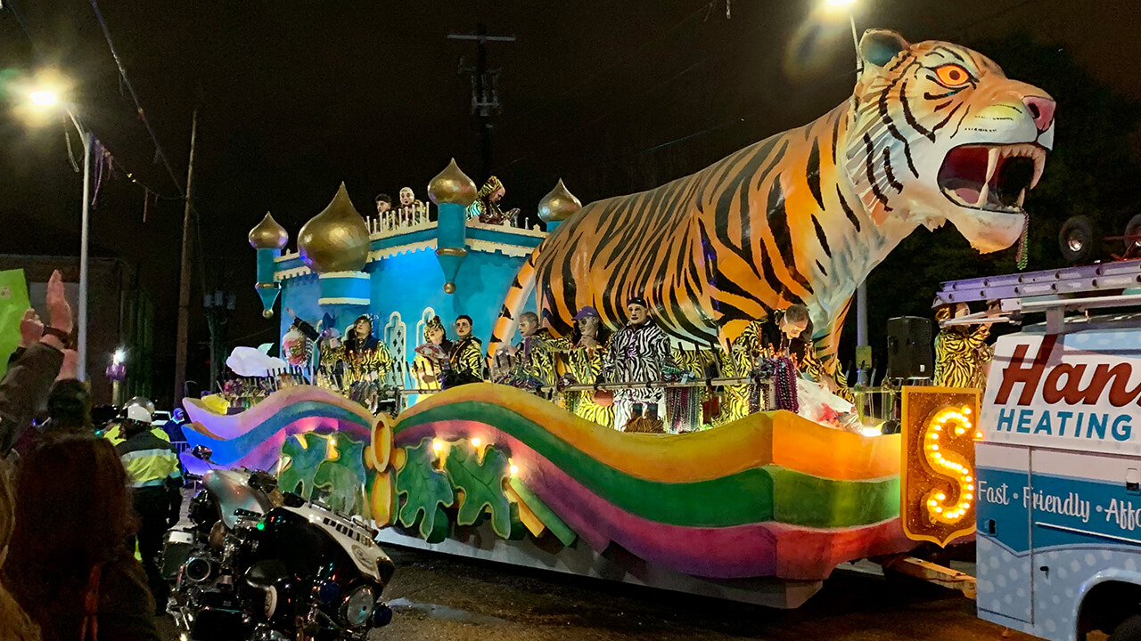 Mardi Gras Tiger Float