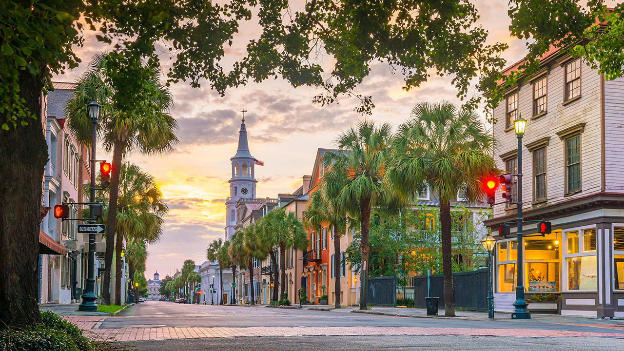 Charleston South Carolina at Dawn