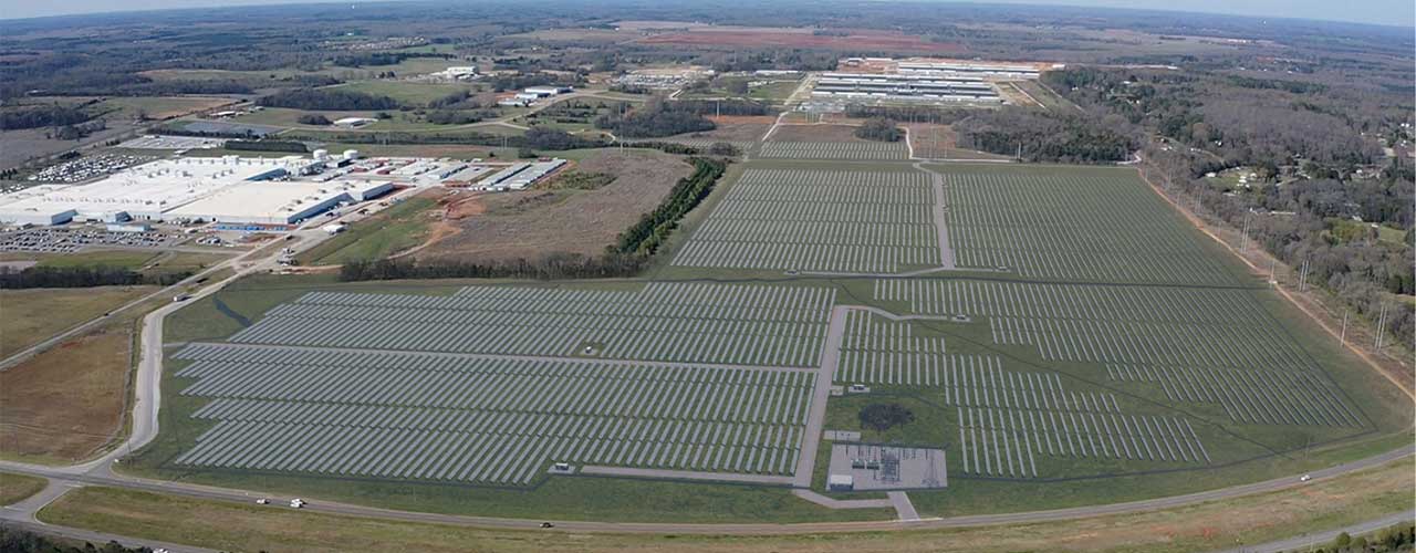 Alabama clean energy solar pane fields hero image