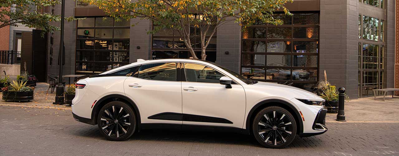 2023 Toyota crown on the street
