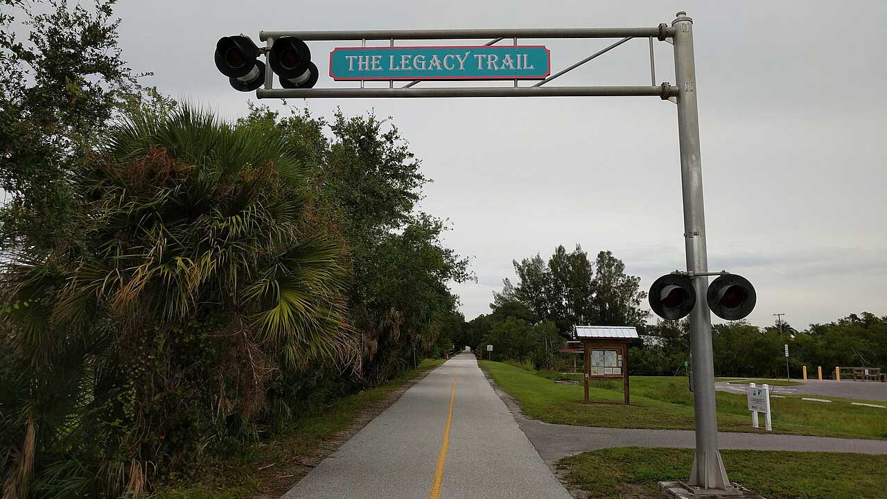 the legacy trail sign