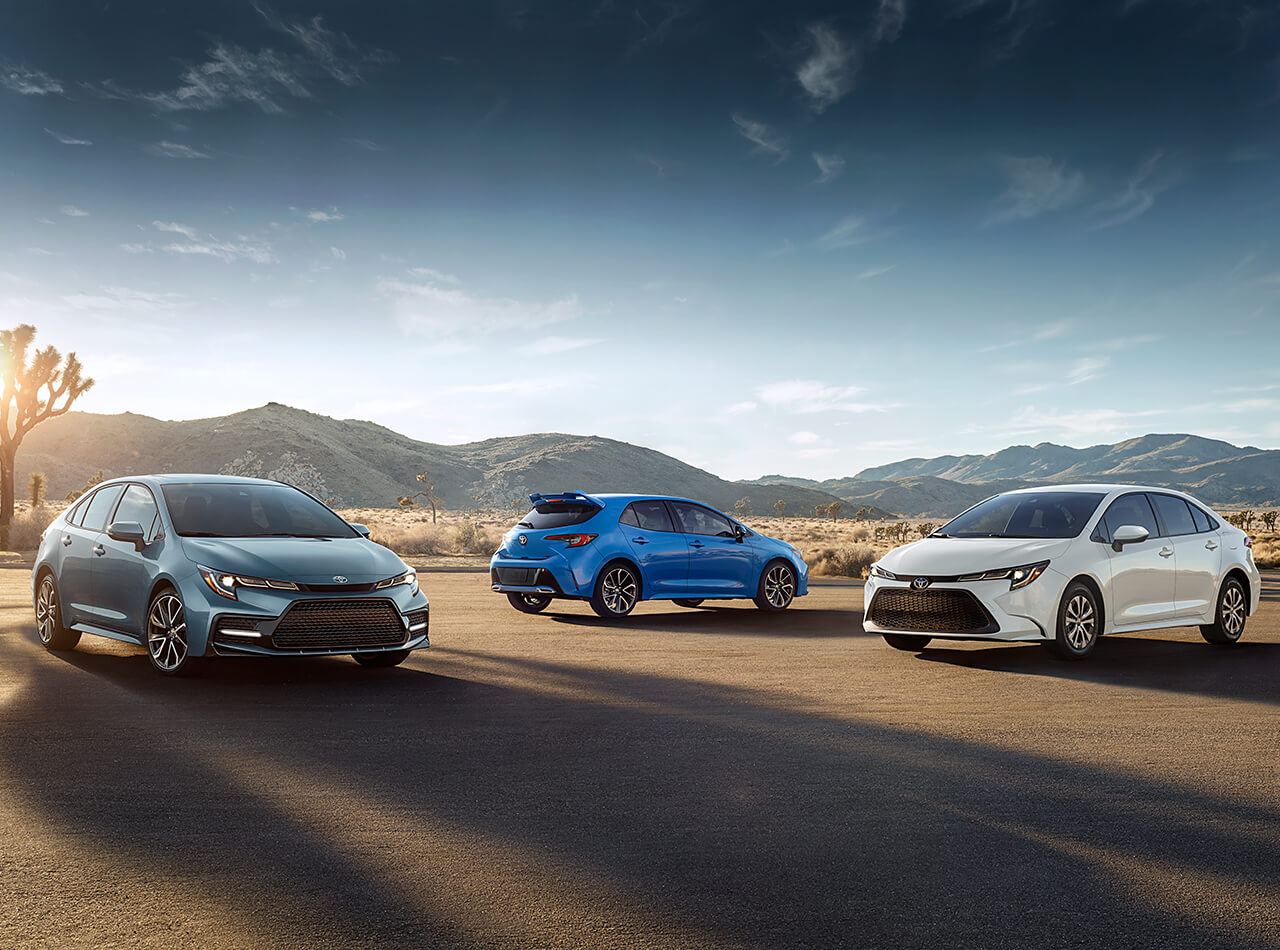 3 Toyota Corollas