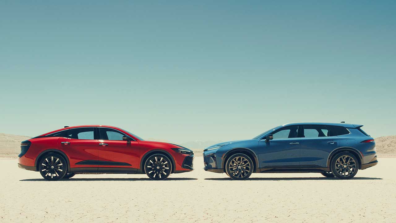 2 toyotas facing off in the desert