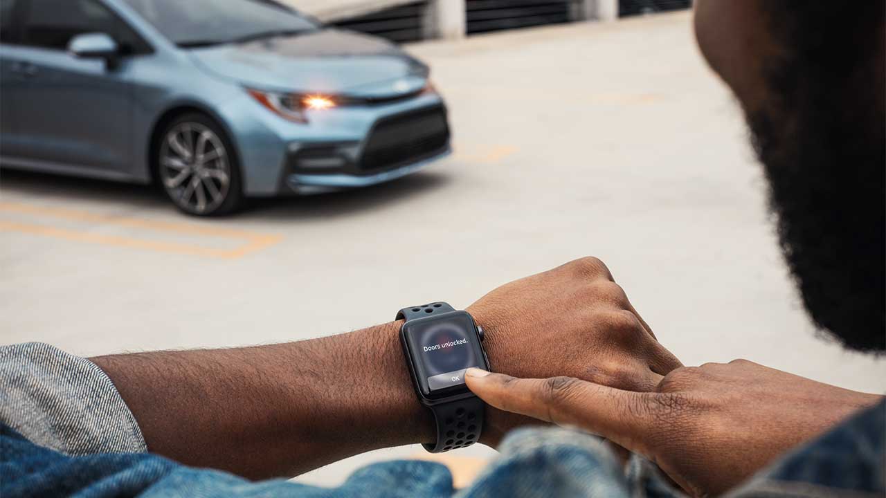 2019 corolla unlocked with watch
